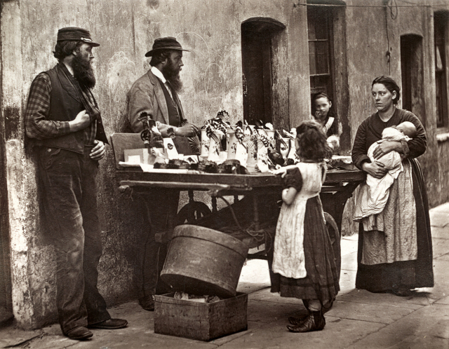 Dealers in Fancy-Ware, From 'Street Life in London', 1877, by John Thomson and Adolphe Smith. Image credit: LSE Library