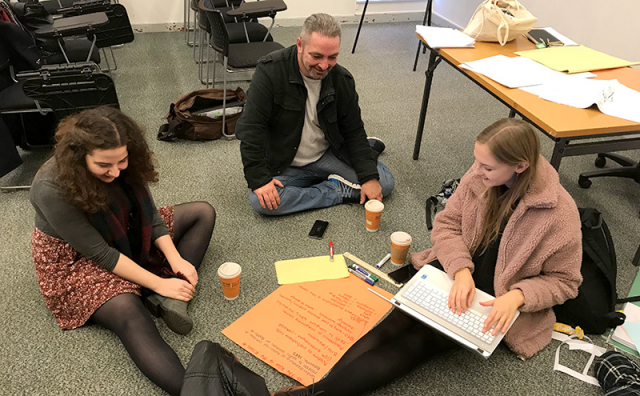 Trainee history teachers small group workshop