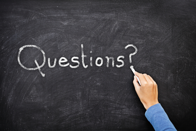 Shutterstock Image ID: 71105080 - Question written on chalkboard