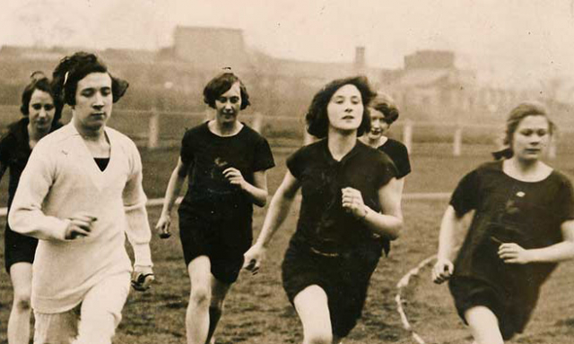 Birchfield Harriers Ladies training at Perry Barr Track, 1929. Image: Sporting Heritage