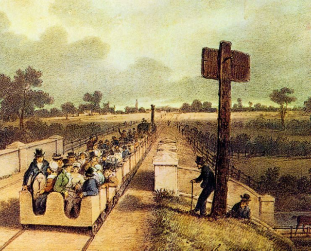 Opening Liverpool and Manchester Railway