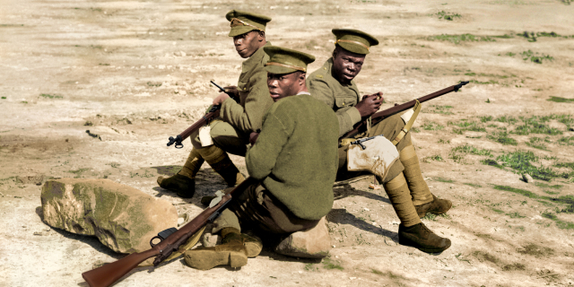 West Indian Soldier exhibition at the National Army Museum. Image © IWM (Q 0012010)