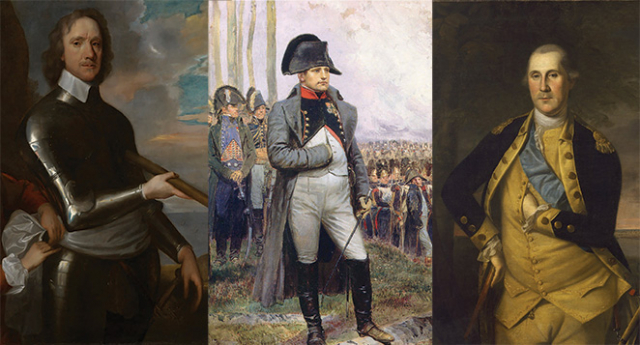 Cromwell, Bonaparte, Washington