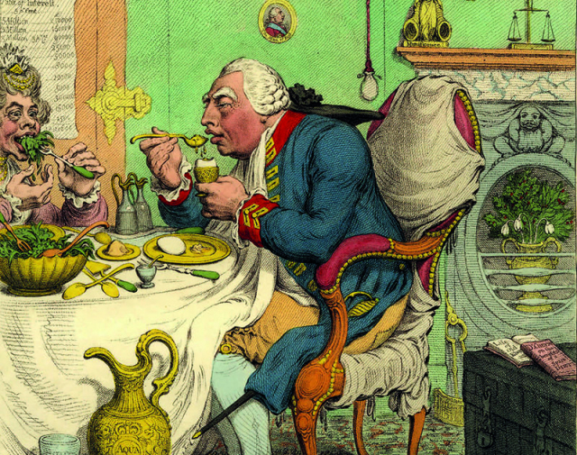 James Gillray’s ‘Temperance enjoying a Frugal Meal’ (1792)