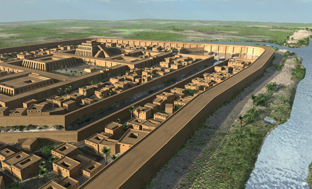 Illustration of the ancient Sumerian city of Ur