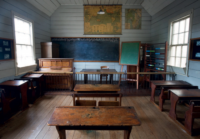 Reconstruction of a 19th-century classroom in Auckland, NZ