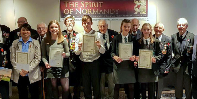 Young Historian awards prizegiving 2018 (Spirit of Normandy Trust)