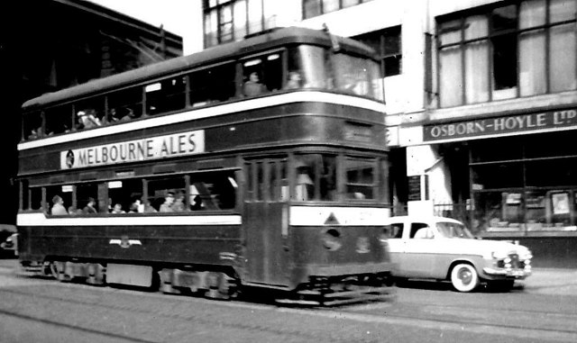 Leeds tram, Neville Street. August 1955. From geograph.org.uk; Chris Coleman, CC-BY-SA-2.0