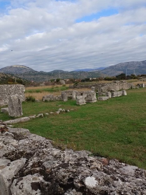 Picture of the remnants of the ancient site of Doclea, Montenegro, taken by authors in 2024
