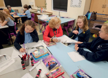 Pupil focus group working with Paignton Heritage Society